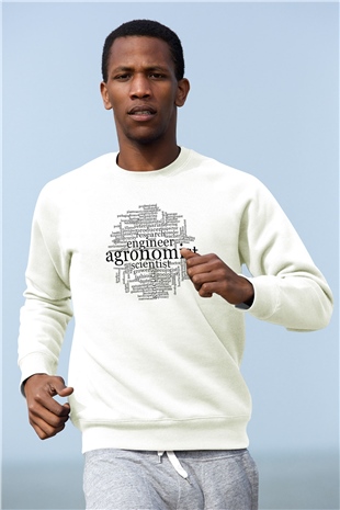 Agronomist Beyaz Unisex Sweatshirt
