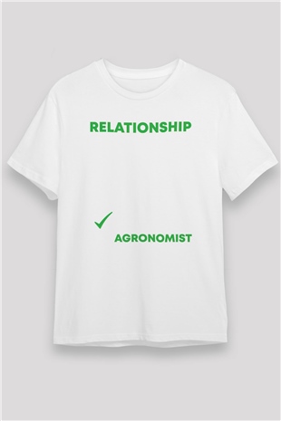 Agronomist Beyaz Unisex Tişört T-Shirt - TişörtFabrikası