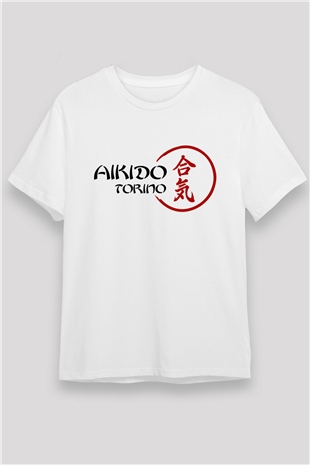 Aikido Beyaz Unisex Tişört T-Shirt - TişörtFabrikası