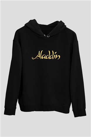 Aladdin Siyah Unisex Hoodie