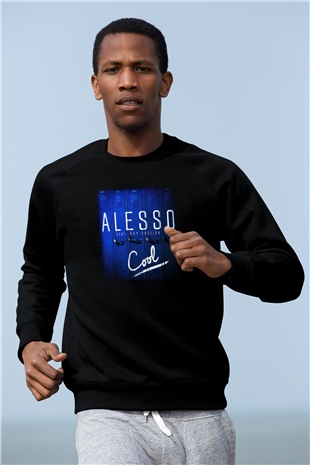 Alesso Siyah Unisex Sweatshirt