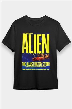 Alien Siyah Unisex Tişört
