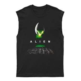 Alien Unisex Kesik Kol Tişört Kolsuz T-Shirt KT936