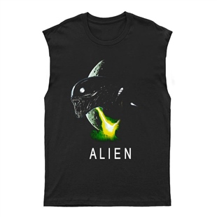 Alien Unisex Kesik Kol Tişört Kolsuz T-Shirt KT920