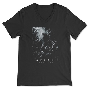Alien Unisex V Yaka Tişört V Yaka T-Shirt VT927