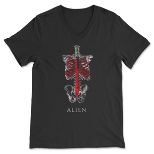 Alien Unisex V Yaka Tişört V Yaka T-Shirt VT932