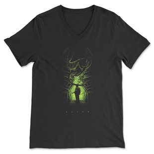 Alien Unisex V Yaka Tişört V Yaka T-Shirt VT922