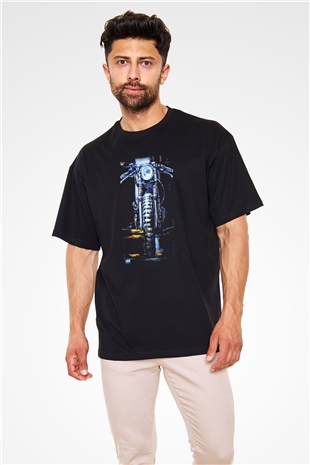 Alligator Siyah Unisex Oversize Tişört T-Shirt