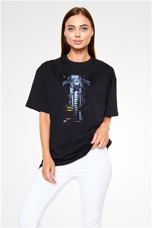 Alligator Siyah Unisex Oversize Tişört T-Shirt