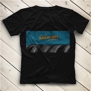 Allstate Siyah Unisex Tişört T-Shirt