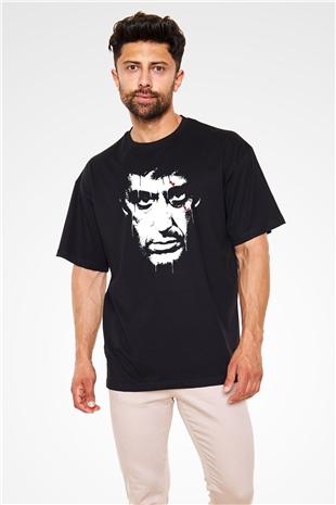 Alpacino Siyah Unisex Oversize Tişört T-Shirt