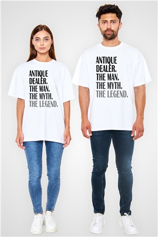 Antika satıcısı Beyaz Unisex Tişört T-Shirt - TişörtFabrikası