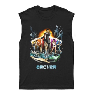 Archer Unisex Kesik Kol Tişört Kolsuz T-Shirt KT7949