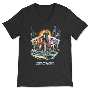 Archer Unisex V Yaka Tişört V Yaka T-Shirt VT7949