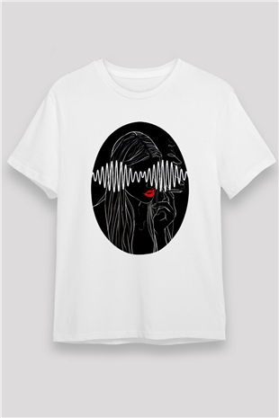 Arctic Monkeys Beyaz Unisex Tişört T-Shirt - TişörtFabrikası