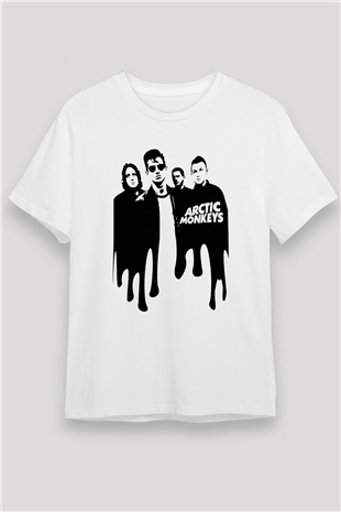 Arctic Monkeys Beyaz Unisex Tişört T-Shirt - TişörtFabrikası
