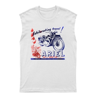 Ariel Unisex Kesik Kol Tişört Kolsuz T-Shirt KT3176