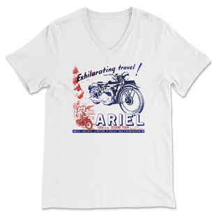 Ariel Unisex V Yaka Tişört V Yaka T-Shirt VT3176