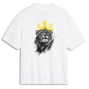 Aslan Oversize Tişört Oversize T-Shirt OSS1550