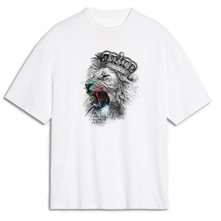 Aslan Oversize Tişört Oversize T-Shirt OSS1517
