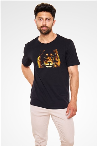 Lion Black Unisex  T-Shirt