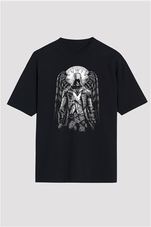 Assassin's Creed Siyah Unisex Oversize Tişört T-Shirt