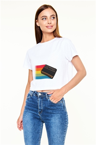 Atari Beyaz Unisex Oversize Tişört