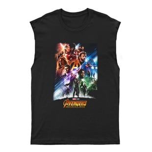Avengers (The) Unisex Kesik Kol Tişört Kolsuz T-Shirt KT6612