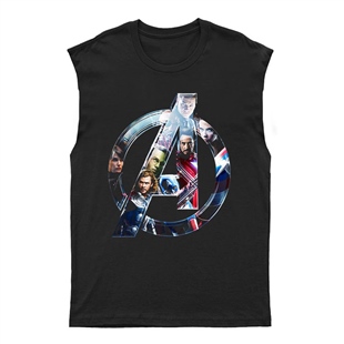 Avengers (The) Unisex Kesik Kol Tişört Kolsuz T-Shirt KT6601