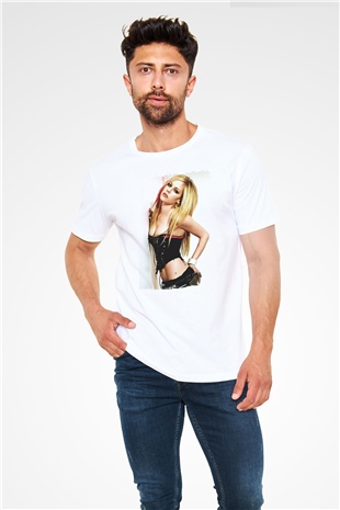 Avril Lavigne White Unisex  T-Shirt - Tees - Shirts