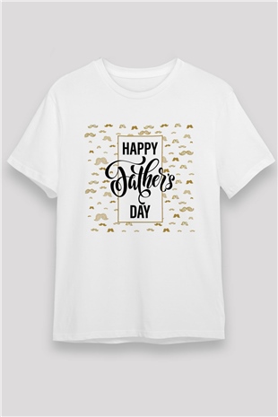 Babalar Günü Beyaz Unisex Tişört T-Shirt - TişörtFabrikası