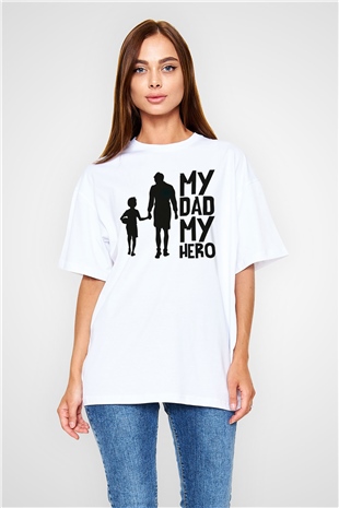Babalar Günü Beyaz Unisex Tişört T-Shirt - TişörtFabrikası