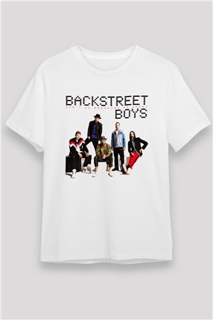 Backstreet Boys Beyaz Unisex Tişört T-Shirt - TişörtFabrikası