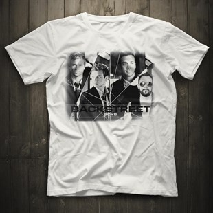 Backstreet Boys Beyaz Unisex Tişört T-Shirt - TişörtFabrikası