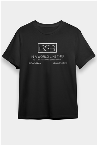 Backstreet Boys Siyah Unisex Tişört T-Shirt - TişörtFabrikası