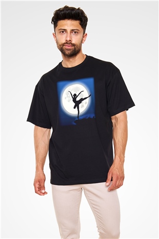 Bale Siyah Unisex Oversize Tişört T-Shirt