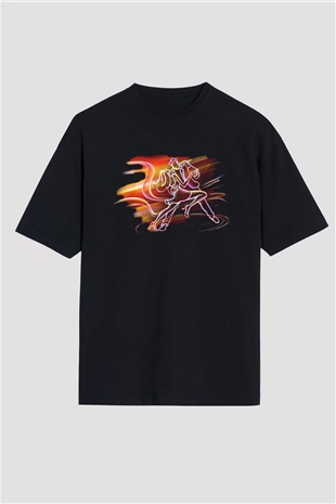 Balo Siyah Unisex Oversize Tişört T-Shirt