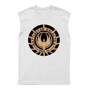 Battlestar Galactica Unisex Kesik Kol Tişört Kolsuz T-Shirt KT6649