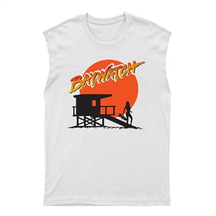Baywatch Unisex Kesik Kol Tişört Kolsuz T-Shirt KT7958