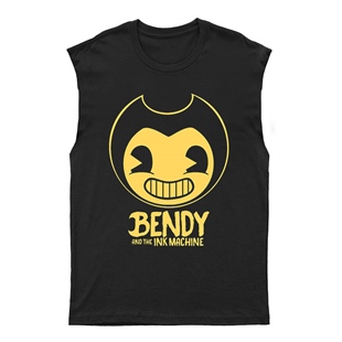 Bendy And The Ink Machine Unisex Kesik Kol Tişört Kolsuz T-Shirt KT7539