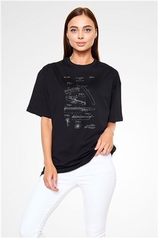 Berber Siyah Unisex Oversize Tişört T-Shirt