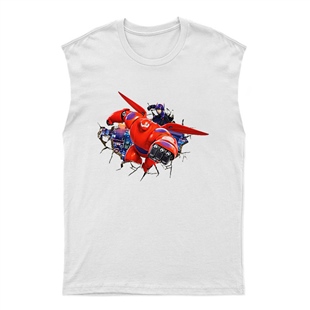 Big Hero Unisex Kesik Kol Tişört Kolsuz T-Shirt KT971