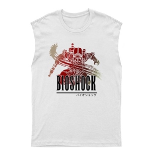 BioShock Unisex Kesik Kol Tişört Kolsuz T-Shirt KT7542