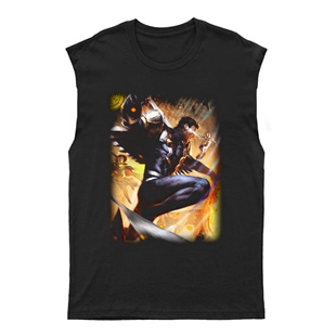Black Bolt Unisex Kesik Kol Tişört Kolsuz T-Shirt KT6654