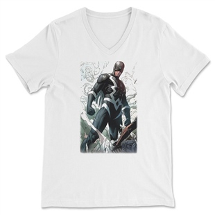 Black Bolt Unisex V Yaka Tişört V Yaka T-Shirt VT6655