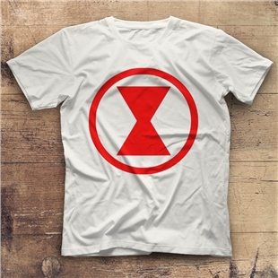 Black Widow Beyaz Unisex Tişört T-Shirt