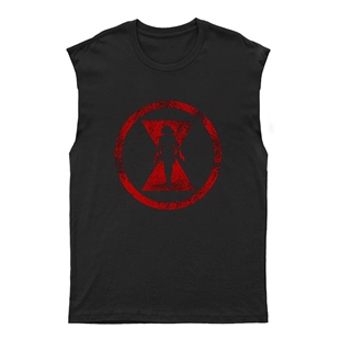 Black Widow Unisex Kesik Kol Tişört Kolsuz T-Shirt KT6683