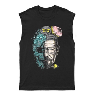 Breaking Bad - Heisenberg Unisex Kesik Kol Tişört Kolsuz T-Shirt KT7992