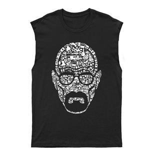 Breaking Bad - Heisenberg Unisex Kesik Kol Tişört Kolsuz T-Shirt KT7987