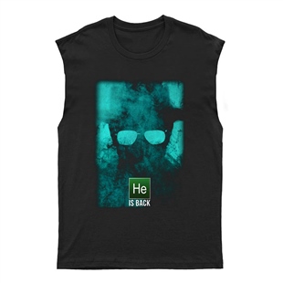 Breaking Bad - Heisenberg Unisex Kesik Kol Tişört Kolsuz T-Shirt KT7997